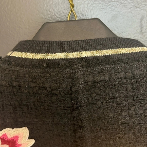 Zara NWT varsity patched jacket size M super cute! Blazer/jacket  mix - Picture 3 of 12